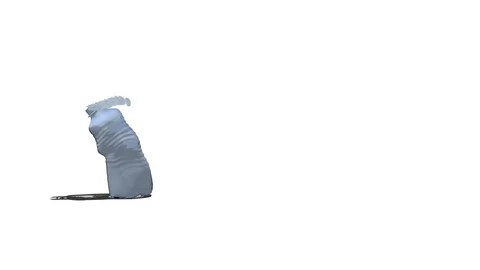 Plastic bottle disintegrates into particles and recycles into a new one Video stock 105545460