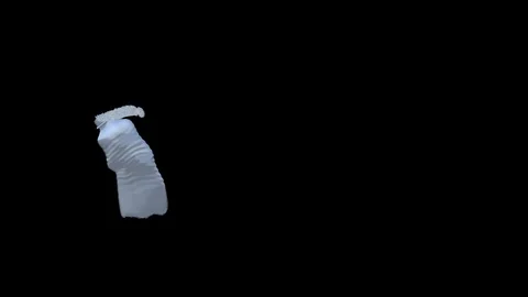 Plastic bottle disintegrates into particles and recycles into a new one Vídeos de archivo 105545546