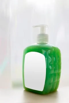 Plastic bottle with dosator Stock Photos