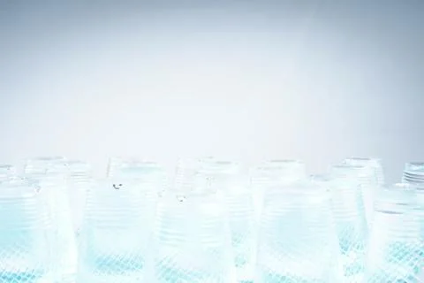 Plastic bottle of drinking water isolated on white background Foto stock