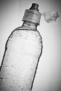 Plastic bottle of drinking water Stock Photos