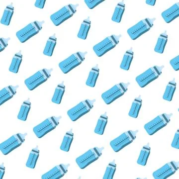 Plastic bottle feeding object background Illustrazione stock