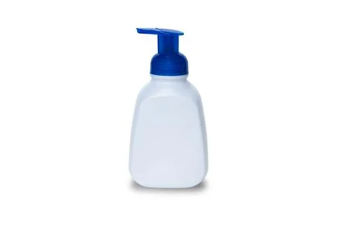 Plastic bottle isolated on white background. House cleaning supplies. Stock Photos
