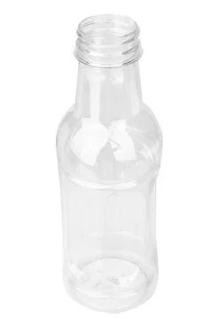 Plastic bottle isolated on white background Photos