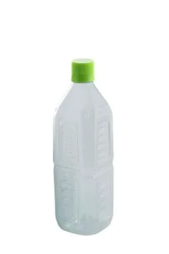 Plastic bottle isolated on white 스톡 사진