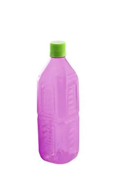 Plastic bottle isolated on white Stock Photos