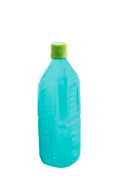 Plastic bottle isolated on white Stock Photos