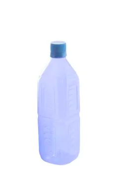 Plastic bottle isolated on white 스톡 사진