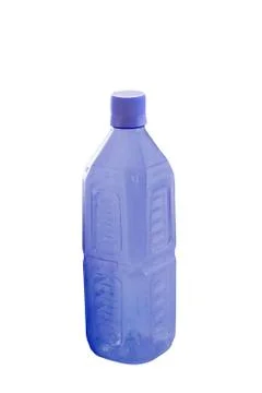 Plastic bottle isolated on white 스톡 사진