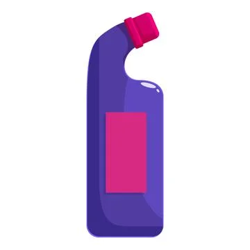 Plastic bottle mockup containing cleaning product or chemical solution Stock Illustration