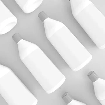 Plastic bottle mockup Stock Illustration