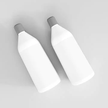 Plastic bottle mockup イラスト素材