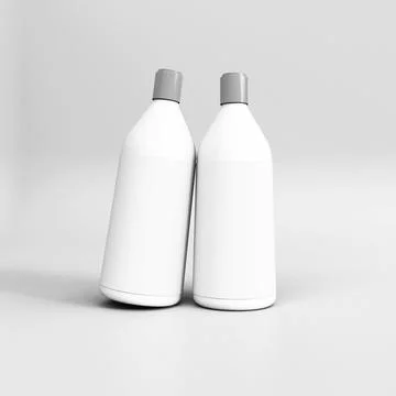 Plastic bottle mockup イラスト素材