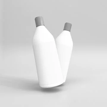 Plastic bottle mockup イラスト素材