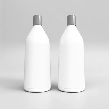 Plastic bottle mockup イラスト素材