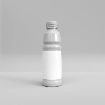 Plastic bottle mockup Stock Illustration