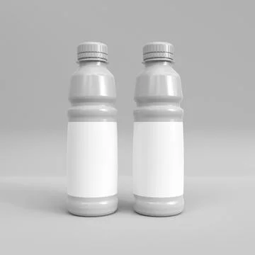 Plastic bottle mockup イラスト素材