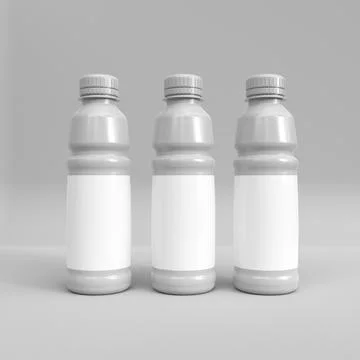 Plastic bottle mockup イラスト素材