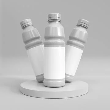 Plastic bottle mockup Stock Illustration