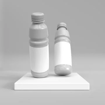 Plastic bottle mockup イラスト素材