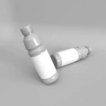 Plastic bottle mockup イラスト素材