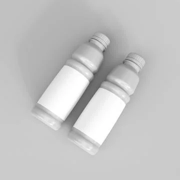 Plastic bottle mockup イラスト素材