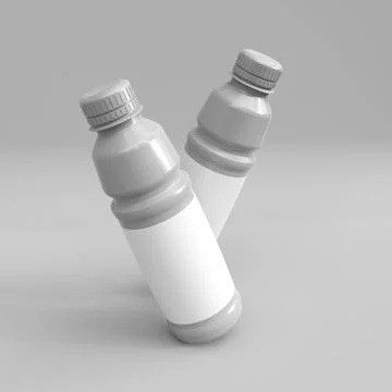 Plastic bottle mockup Stock Illustration