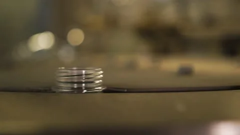 Plastic bottle necks move along a conveyor line in a water bottling plant Stock Footage 161903162