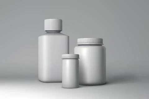 Plastic Bottle Packaging Mock-up. Vector Illustration Stock Illustration