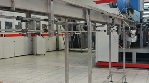 Plastic bottle production Stock Footage 47138168