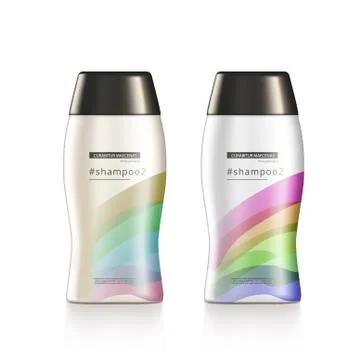 Plastic Bottle Of Shampoo Or Shower Gel Design Stock-Illustration