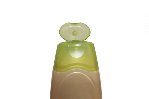 Plastic bottle of shampoo Stock Photos