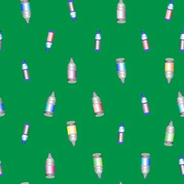 Plastic bottle sparse pattern Stock Illustration