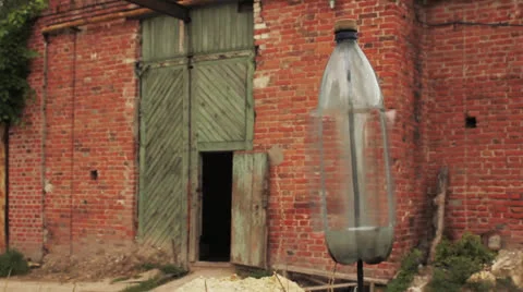 Plastic bottle spinning Stock Footage 24036894