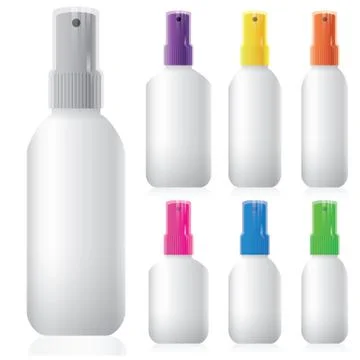 Plastic bottle with spray head Stock Illustration