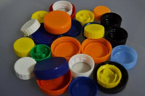 Plastic bottle stoppers Stock Photos