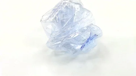 Plastic bottle twisted waste sorting Stock Footage 103839472