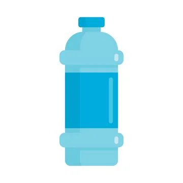Plastic bottle for water, flat icon Stock Illustration