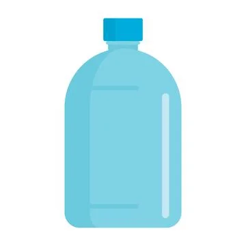 Plastic bottle for water, flat icon Stock-Illustration