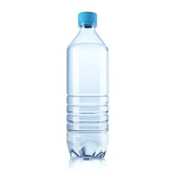 Plastic bottle with water Illustrazione stock