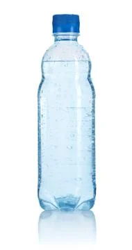 Plastic bottle of water isolated Stock Photos