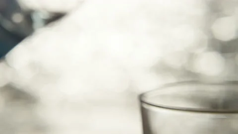 Plastic bottle on water mooring background, slow motion Stock Footage 235004400