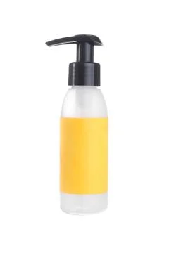 Plastic Bottle on White Stock Photos