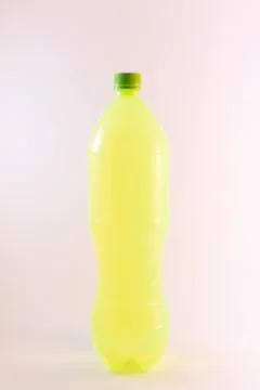 Plastic bottle yellow Stock Photos
