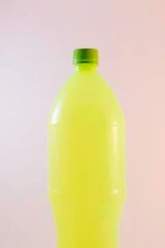 Plastic bottle yellow Stock Photos