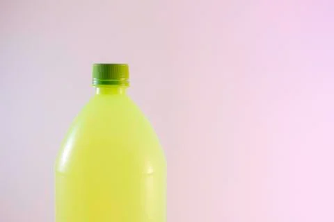 Plastic bottle yellow Stock Photos