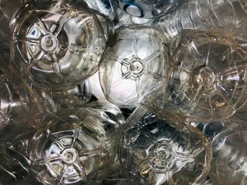 Plastic bottles back lite, colour, band, Stock Photos