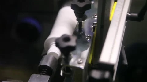 Plastic bottles being made on the production line Stock Footage 58756630