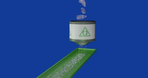 Plastic bottles being recycled, plastic recycling Stock Footage 62825377