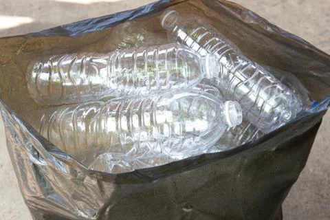 Plastic bottles, Concept Reduce the use of plastic bottles reuse, recycling 스톡 사진